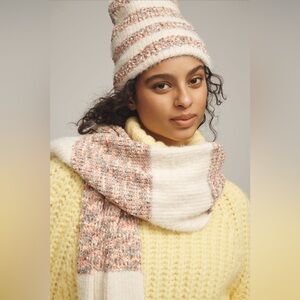 ✨ Anthropologie Cozy Popcorn Beanie